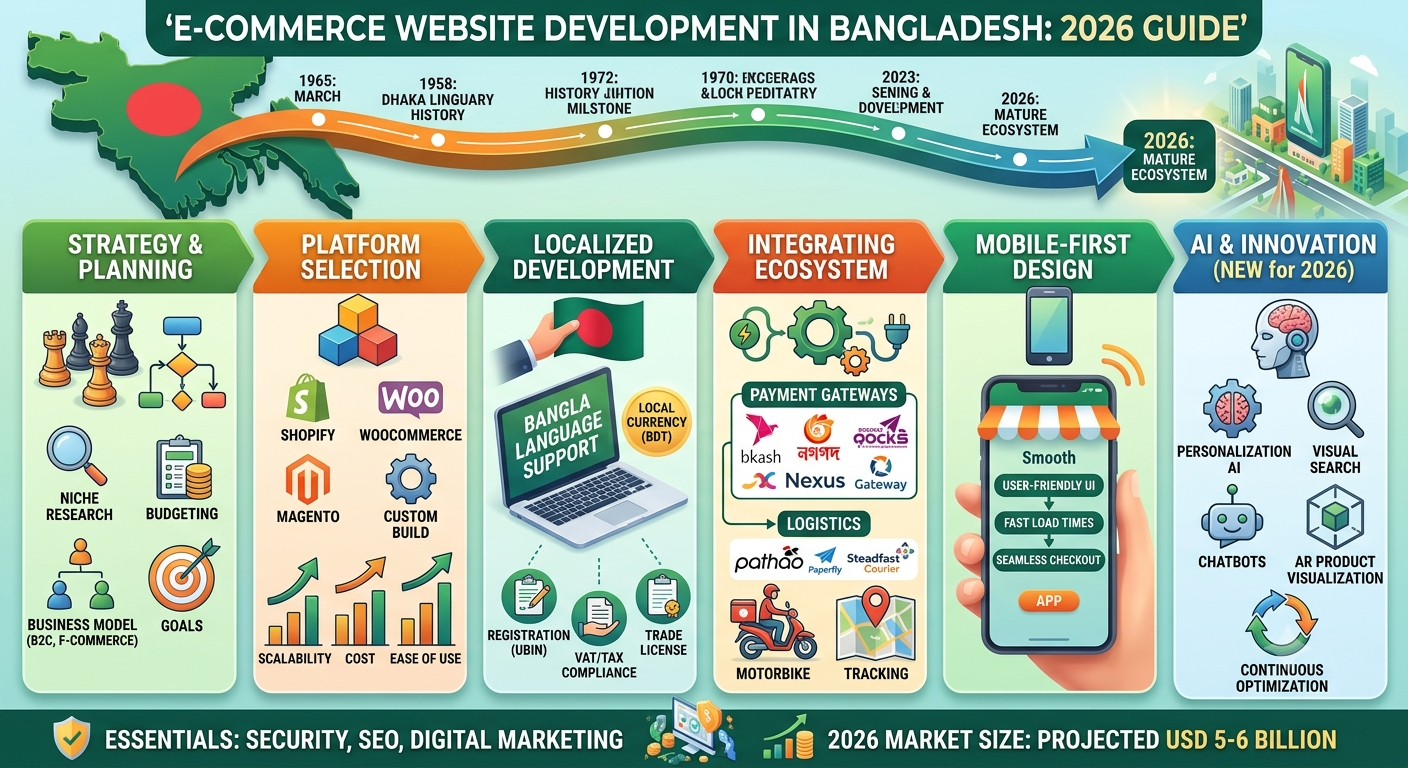 E-commerce website development in Bangladesh: 2026 guide